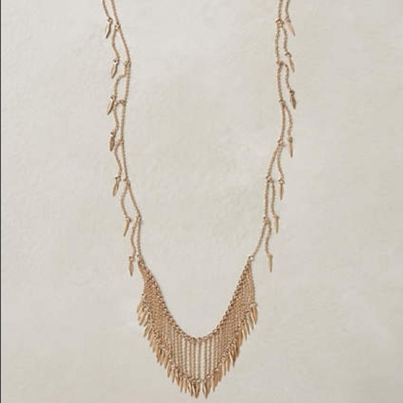 Anthropologie Deergrass Fringe Necklace, NWOT - Picture 5 of 5